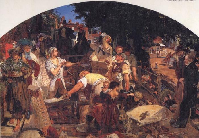 Ford Madox Brown Chaucer at the Curt of Edward III Spain oil painting art